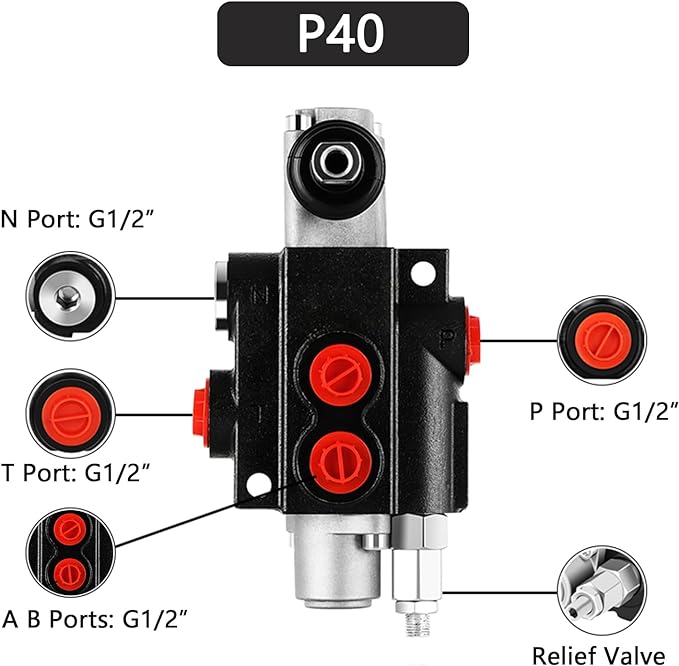 Hydraulic Flow Control Valve 1 Spool 11 GPM Log Splitter Valves